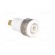 Socket | 4mm banana | 24A | 1kV | Cutout: Ø12.2mm | white | gold-plated image 8