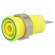 Socket | 4mm banana | 24A | 1kV | Cutout: Ø12.2mm | yellow-green image 1