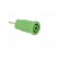 Socket | 4mm banana | 24A | 1kVDC | green | nickel plated | on panel image 8