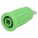 Socket | 4mm banana | 24A | 1kV | green | push-in | 33mm | -25÷80°C | 5mΩ paveikslėlis 1