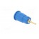 Socket | 4mm banana | 24A | 1kV | blue | gold-plated | on panel | 12.2mm фото 4