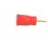 Socket | 4mm banana | 24A | 1kV | red | gold-plated | on panel | insulated фото 3