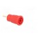 Socket | 4mm banana | 24A | 1kV | red | gold-plated | on panel | insulated фото 8