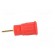 Socket | 4mm banana | 24A | 1kV | red | gold-plated | on panel | insulated image 7