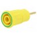 Socket | 4mm banana | 24A | 1kV | L: 35.5mm | yellow-green | gold-plated фото 1