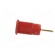 Socket | 4mm banana | 24A | 1kV | red | gold-plated | on panel фото 3