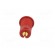 Socket | 4mm banana | 24A | 1kV | red | gold-plated | on panel фото 5