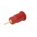 Socket | 4mm banana | 24A | 1kV | red | gold-plated | on panel фото 6