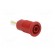 Socket | 4mm banana | 24A | 1kV | red | gold-plated | on panel фото 8