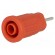 Socket | 4mm banana | 24A | 1kV | red | nickel plated | on panel,push-in image 1