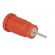 Socket | 4mm banana | 24A | 1kV | red | nickel plated | on panel,push-in image 4