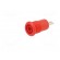 Socket | 4mm banana | 24A | 1kV | red | nickel plated | on panel,screw image 2