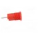 Socket | 4mm banana | 24A | 1kV | red | nickel plated | on panel,screw фото 7