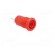 Socket | 4mm banana | 24A | 1kV | red | nickel plated | on panel,screw image 8