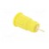 Socket | 4mm banana | 24A | 1kV | yellow | gold-plated | on panel | 12.2mm image 4