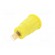 Socket | 4mm banana | 24A | 1kV | yellow | gold-plated | on panel | 12.2mm image 6