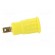 Socket | 4mm banana | 24A | 1kV | yellow | gold-plated | on panel | 12.2mm image 7