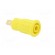 Socket | 4mm banana | 24A | 1kV | yellow | gold-plated | on panel | 12.2mm image 8