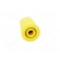 Socket | 4mm banana | 24A | 1kV | yellow | gold-plated | on panel | 12.2mm image 9