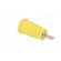Socket | 4mm banana | 24A | 1.5kVDC | yellow | nickel plated | on panel фото 4