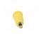 Socket | 4mm banana | 24A | 1.5kVDC | yellow | nickel plated | on panel image 5