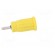 Socket | 4mm banana | 24A | 1.5kVDC | yellow | nickel plated | on panel image 7