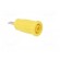 Socket | 4mm banana | 24A | 1.5kVDC | yellow | nickel plated | on panel image 8