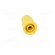 Socket | 4mm banana | 24A | 1.5kVDC | yellow | nickel plated | on panel фото 9