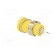 Socket | 4mm banana | 24A | 1kVDC | yellow | nickel plated | on panel image 4