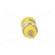 Socket | 4mm banana | 24A | 1kVDC | yellow | nickel plated | on panel фото 5