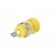 Socket | 4mm banana | 24A | 1kVDC | yellow | nickel plated | on panel фото 6