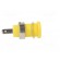 Socket | 4mm banana | 24A | 1kVDC | yellow | nickel plated | on panel фото 7
