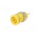 Socket | 4mm banana | 24A | 1kVDC | yellow | nickel plated | on panel image 2