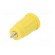 Socket | 4mm banana | 24A | 1kV | yellow | push-in,on panel | 28.1mm image 6
