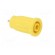 Socket | 4mm banana | 24A | 1kV | yellow | push-in,on panel | 28.1mm image 8