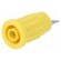 Socket | 4mm banana | 24A | 1kV | yellow | push-in | 33mm | -25÷80°C | 5mΩ image 1