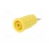 Socket | 4mm banana | 24A | 1kV | yellow | on panel,push-in | 33mm | 5mΩ image 2
