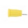 Socket | 4mm banana | 24A | 1kV | yellow | on panel,push-in | 33mm | 5mΩ image 3