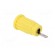 Socket | 4mm banana | 24A | 1kV | yellow | on panel,push-in | 33mm | 5mΩ image 4