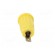 Socket | 4mm banana | 24A | 1kV | yellow | on panel,push-in | 33mm | 5mΩ image 5