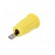 Socket | 4mm banana | 24A | 1kV | yellow | on panel,push-in | 33mm | 5mΩ image 6