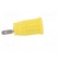 Socket | 4mm banana | 24A | 1kV | yellow | on panel,push-in | 33mm | 5mΩ image 7