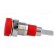 Socket | 4mm banana | 24A | 60VDC | red | nickel plated | on panel | 28mm фото 3