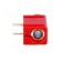 Socket | 4mm banana | 24A | 60VDC | red | silver plated | PCB | insulated paveikslėlis 5