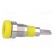 Socket | 4mm banana | 24A | 60VDC | yellow | nickel plated | on panel image 3