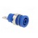 Socket | 4mm banana | 24A | blue | nickel plated | screw,on panel | 34mm image 8