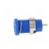 Socket | 4mm banana | 24A | blue | nickel plated | screw,on panel image 3