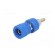 Socket | 4mm banana | 24A | blue | nickel plated | on panel,screw | 36mm image 2