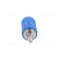 Socket | 4mm banana | 24A | blue | nickel plated | screw,on panel | 36mm image 5