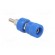 Socket | 4mm banana | 24A | blue | nickel plated | on panel,screw | 36mm image 8